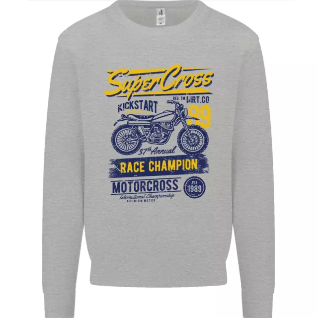 Supercross MotoX Dirt Bike Motocross Mens Sweatshirt Jumper