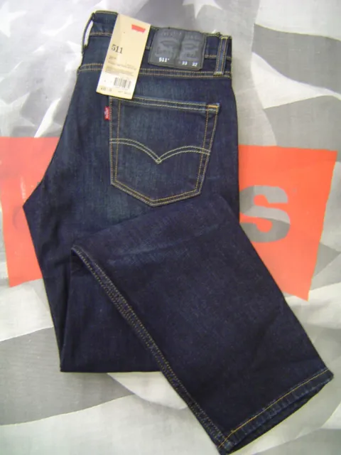 Levi'S 511 Men'S Slim Fit Low Rise Zip Fly Stretch Jeans Sequoia Size 28X32  Eur 27,31 - Picclick It