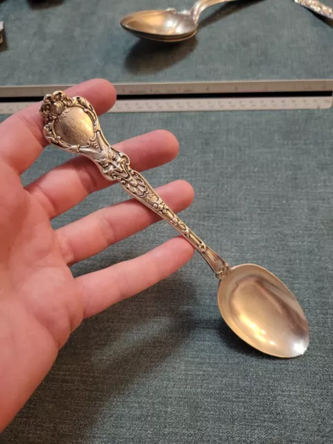 Alvin American Sterling Silver Serving Spoon Nuremburg