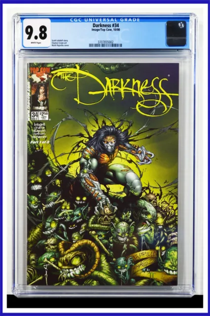 Darkness #34 CGC Graded 9.8 Image/Top Cow October 2000 White Pages Comic Book