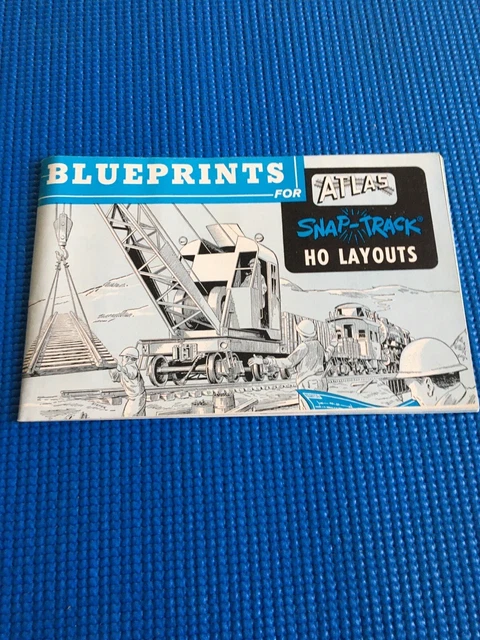 BLUEPRINTS FOR ATLAS Snap Track HO Railroad Layouts Booklet May 1985 ...