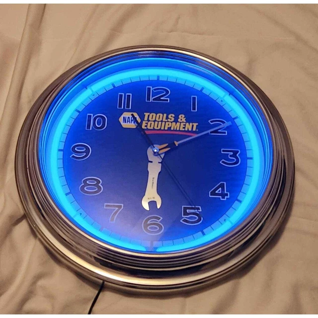 Napa Auto Parts Screwdriver/Wrench~Working Neon Analog Clock