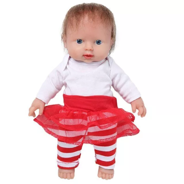 Full Silicone Dolls with Hair 3 Colors Eyes Choices Realistic Reborn Baby Dolls