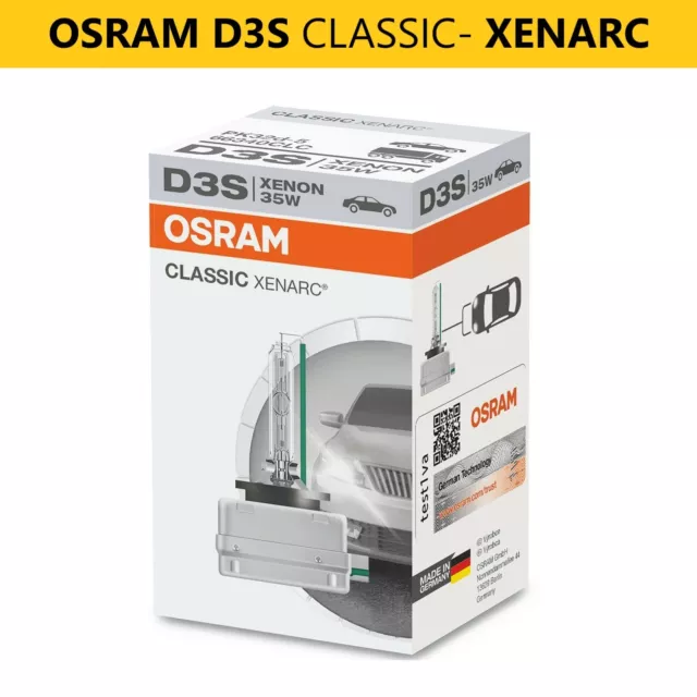 OSRAM D3S CLASSIC XENARC 66340 CLC Standard Xenon Headlight Globe HID 1pc bulb