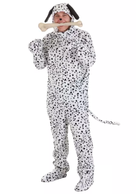 Adult Dalmatian Dog Puppy Jumpsuit Costume SIZE M (Used)