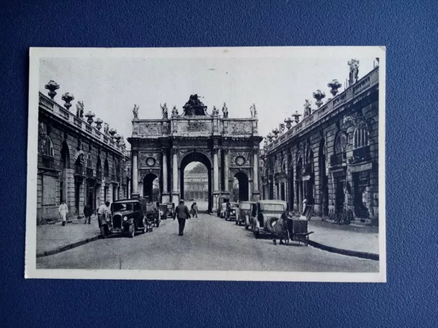 Cpa Nancy Arc De Triomphe Rue Here Vue Prise De La Place Stanislas