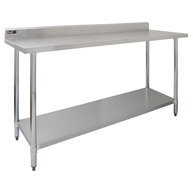 Mesa de catering premium de acero inoxidable banco de trabajo área de preparación de cocina comercial