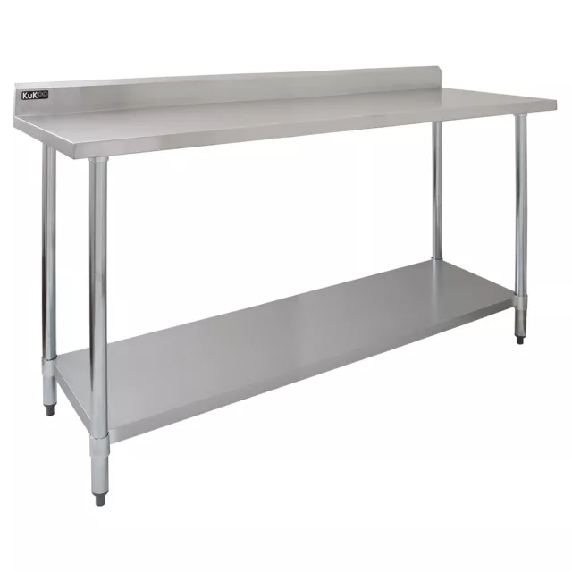 Stainless Steel Premium Catering Table Work Bench Commercial Kitchen Prep Area