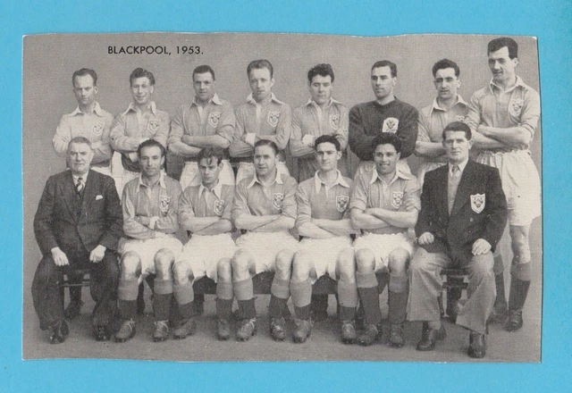 Football - D.c. Thomson - Famous  Teams  Card  -  Blackpool  1953   -  1961