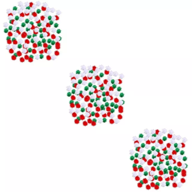 900 piezas bolas brillantes pompones de pompones brillantes pompones de vacaciones bola de confeti