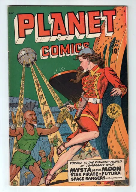 Fiction House 1949 PLANET COMICS No. 59 VG/FN 5.0 GGA Star Pirate, Futura, Mysta