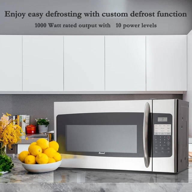 SMAD STAINLESS STEEL OvertheRange Microwave Oven with 1.6 cu. ft
