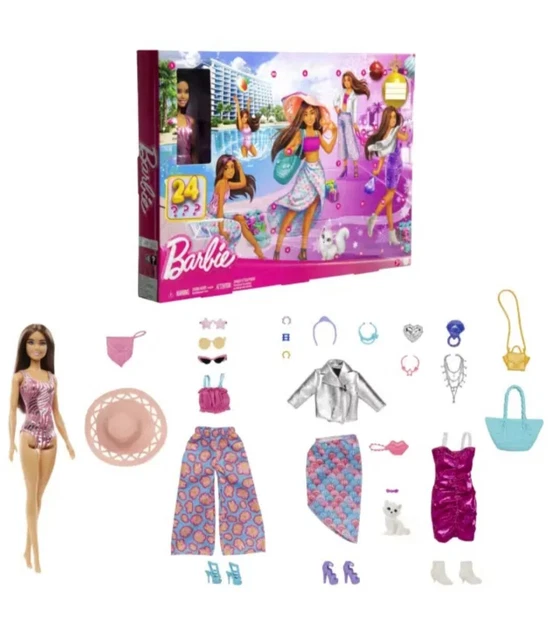 Brand New Barbie Mattel -  Advent Calendar  Factory Sealed