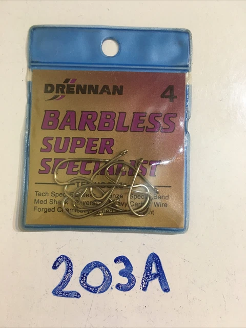 Drennan Barbless Super Specialist Hooks, Sizes 4, 6, 8, 18 & 20