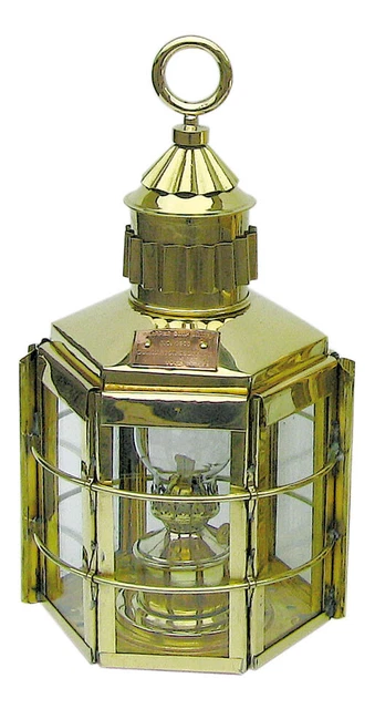 Clipper-Lampe mit Petroleumbrenner Schiffslampen Messing Sea4You maritime Deko