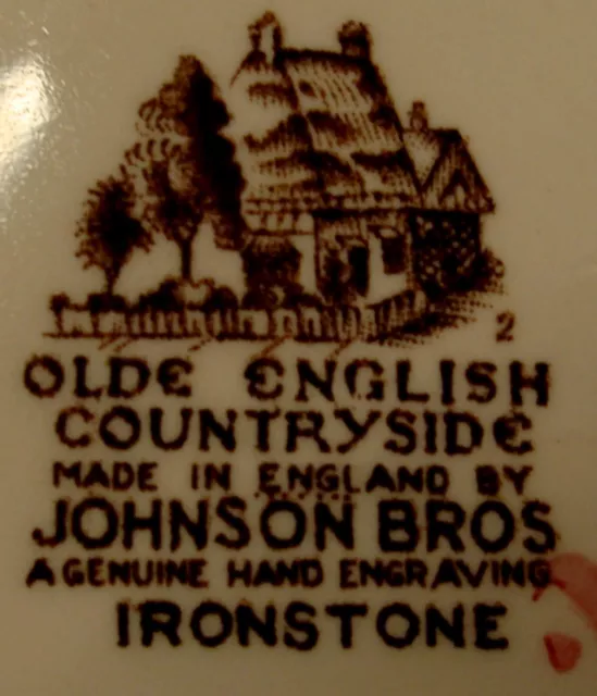 Johnson Brothers Olde English Countryside Brown Multi Dinner Plate SET OF 4 2