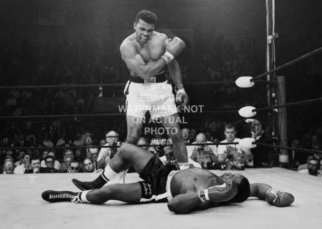 Muhammad Ali 1965 Vs Sonny Liston Quality Boxing Photo Print Cassius Clay