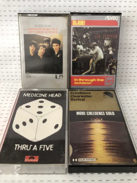 cassette tapes job lot bundle X 4 Rare Led Zeppelin Vintage