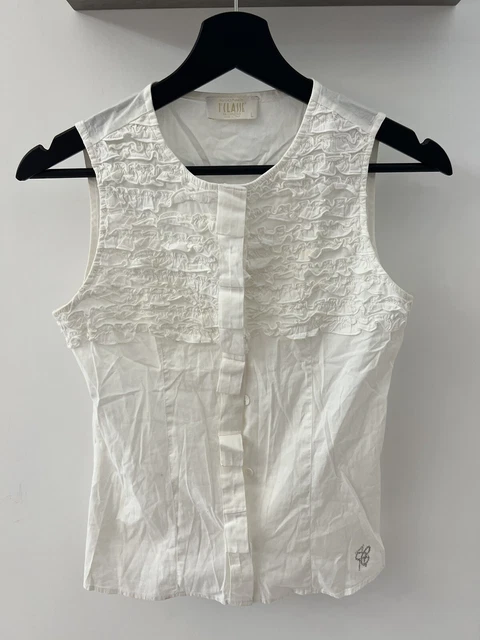 camicia donna alviero martini giro manica bianca taglia L prima classe