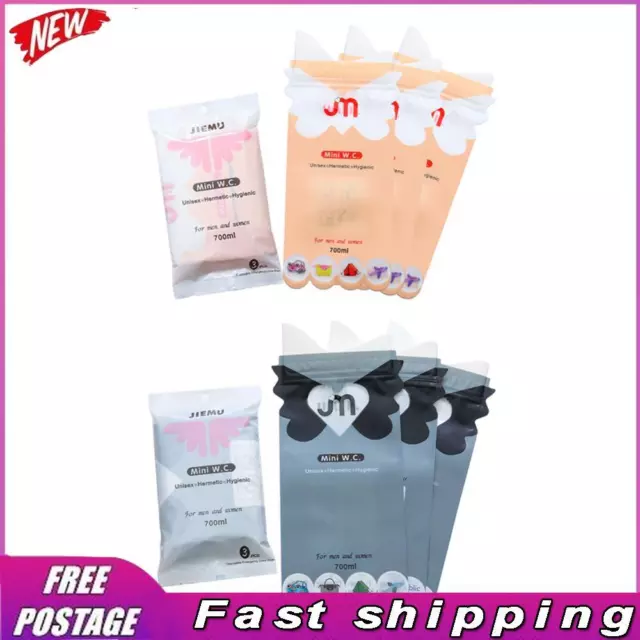 Disposable Urinal Travel Traffic Jam Emergency Pee Vomit Bags Car Toilet 3 Pack