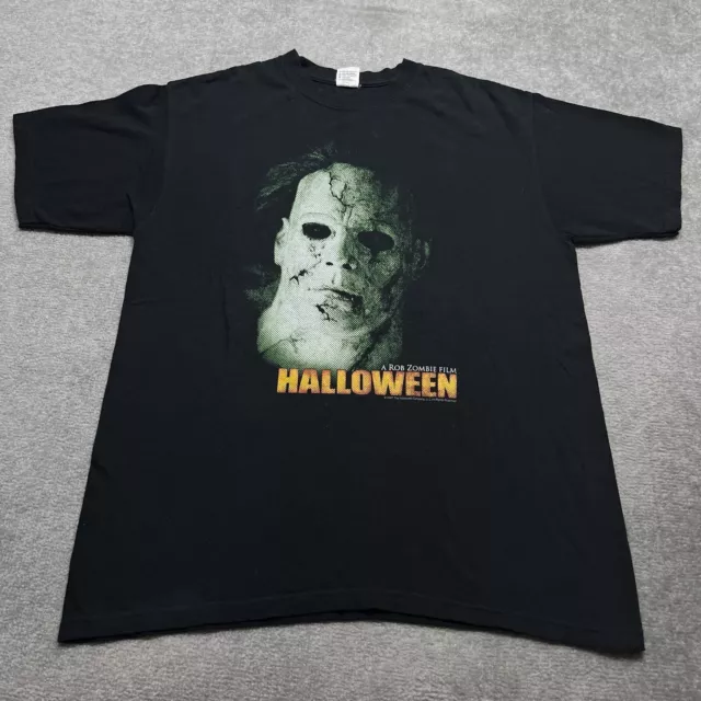 Halloween Shirt Adult Large A Rob Zombie Horror Film Promo Michael Myers Vintage