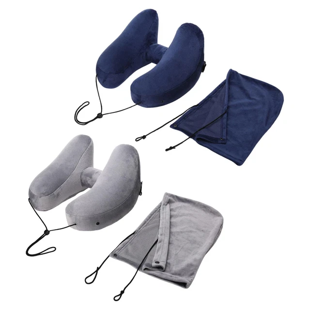 Travel Inflatable Neck Pillow for Airplanes Train Office Sleeping U Shape
