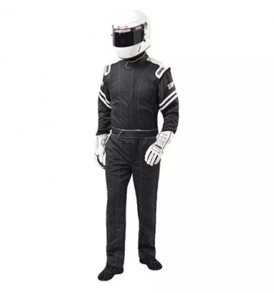 Simpson Racing Legend II SFI-1 Racing Suit XL - Black / Black L202471