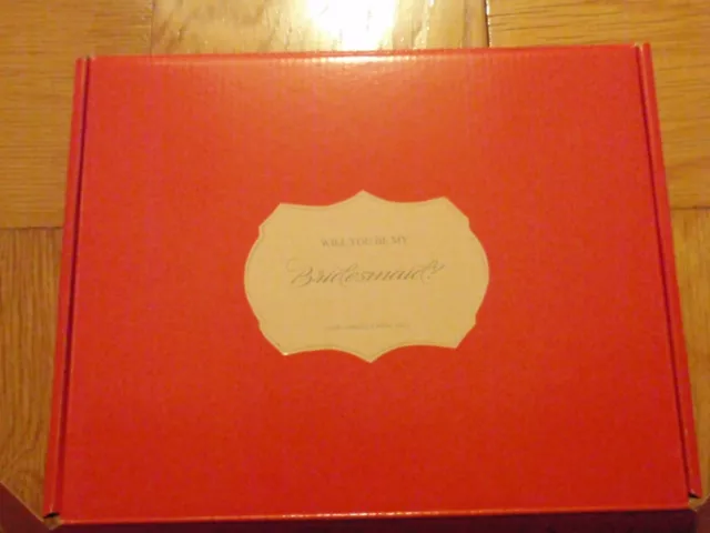 BRIDESMAID Gift Box EMPTY  11 x 8 1/2 x 3