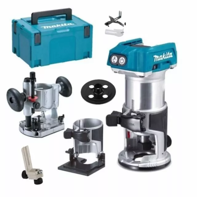 Makita Akku-Multifunktionsfräse DRT50ZJX2 18 Volt, Sans Batterie,sans Chargeur