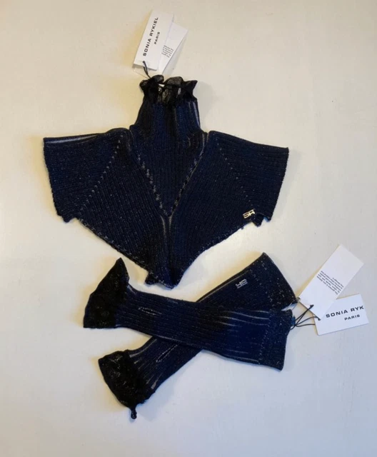 Ensemble Bonnet Et Gants Sonia Rykiel Laine Multicolore - Rare Et Superbe Occasion