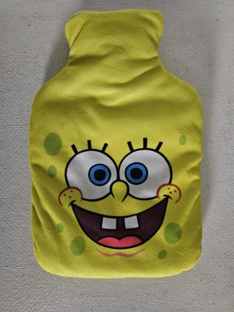 ✅️Nickelodeon Bob Esponja Botella de Agua Caliente Cala con Botella de Agua Caliente (2009) Usada