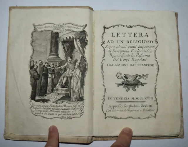 DISCIPLINA ECCLESIASTICA - fig. 1768 - Riballlier - teologia