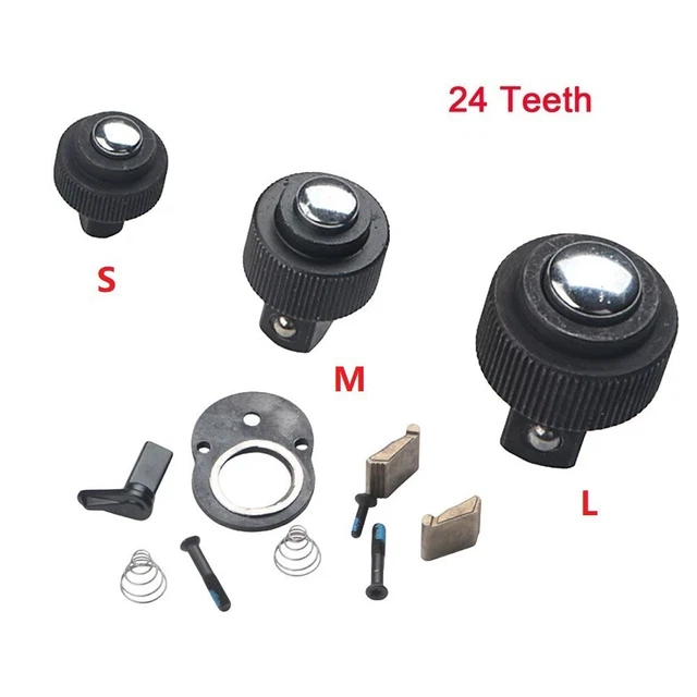 Kit parti tenditore chiave a cricchetto durevole cromato nero parti set parti prugne