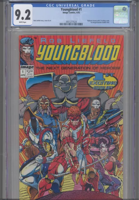 Youngblood #1 CGC 9.2 1992 Image Comics 1st Image Extreme Studios Title