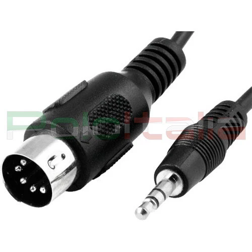 Cavo 1,5m audio da DIN 5pin maschio a JACK 3,5mm connettore MIDI stereo pc cable