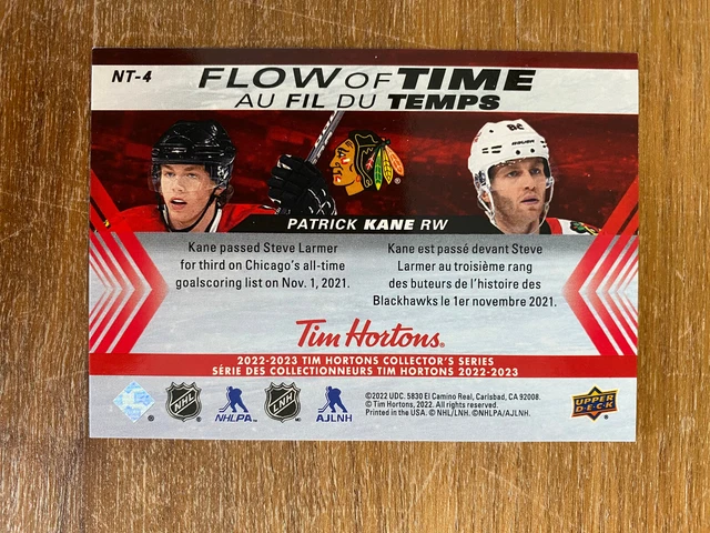 2022-23 TIM HORTONS Patrick Kane FLOW OF THE TIME BLACKHAWKS #NT-4 ...