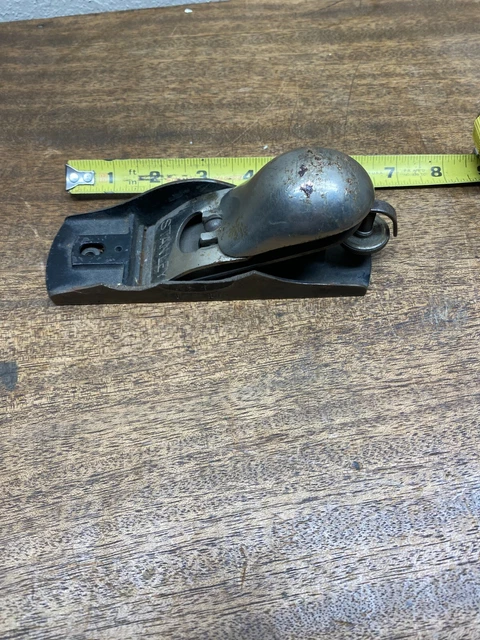 Vintage Stanley No. 110 Block Plane ~ missing front hand knob, broken cast iron