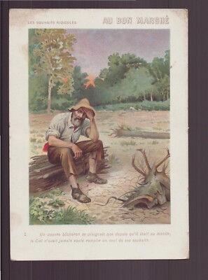 grand Chromo Au Bon Marche bm290 Souhaits Ridicules B�cheron Woodcutter Jupiter 