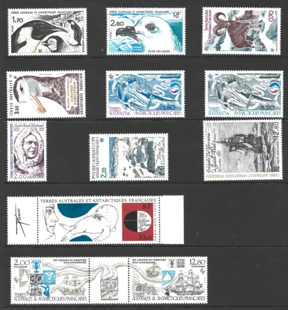French Antarctic/Fsat/Taaf 1985, Complete Year (12), S.g 196-207 Mnh**