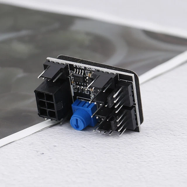 CHASSIS FAN PWM Hub Speed Controller High Power Support DC12V 3PIN/4PIN ...