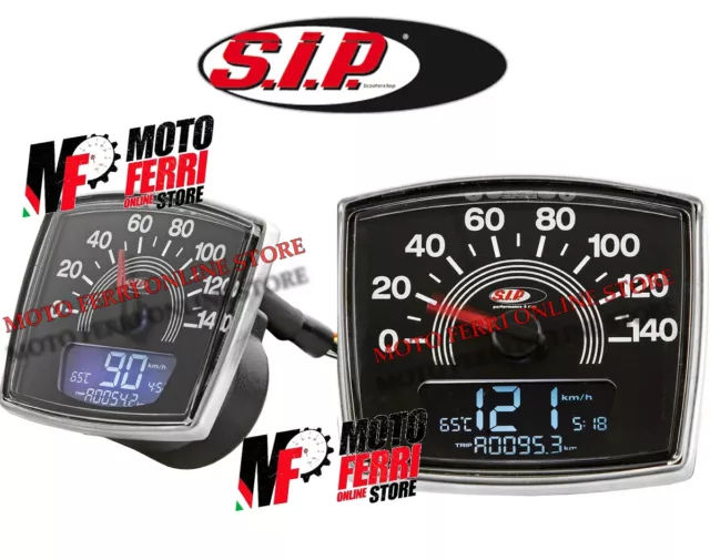 Mf0282 - Contachilometri Digitale Sip 2.0 Koso 140 Km/H Per Vespa 50 Special