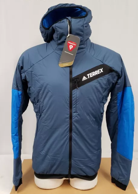 Brand New Men's Adidas Terrex Techrock Stretch Primaloft Hooded Jacket- S