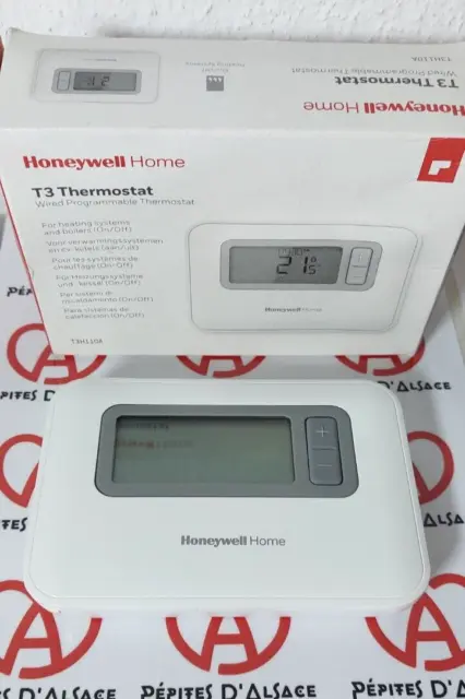 HONEYWELL HOME T3 Thermostat Programmable d'Ambiance Filaire 7 jours Chaudière 2