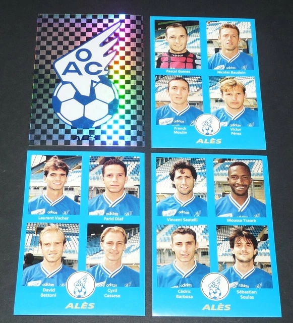 Lot De 8 Stickers Panini Foot 96 - France Football - Saison 1994 - Non Collés