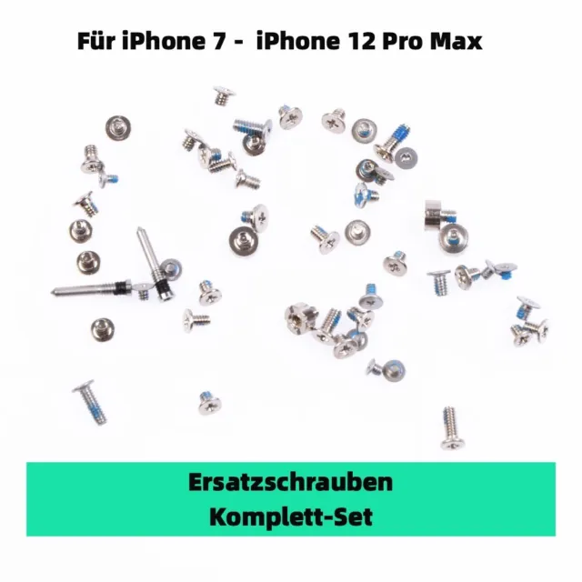 Schrauben Komplett Set für iPhone 7 - 12 Pro Max Schraubensatz Ersatzschrauben