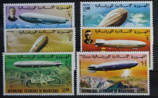 Mauretanien 539-544 postfrisch 75 Jahre Zeppelin-Luftschiffe #WW180