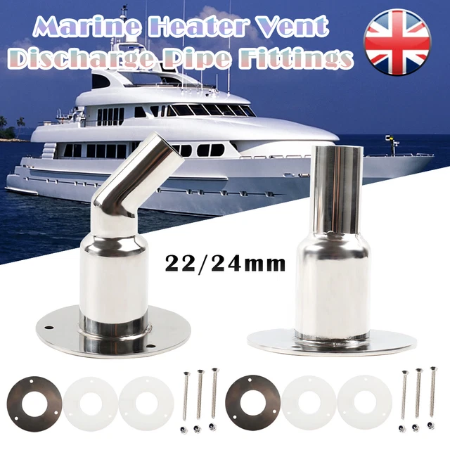 thumbnail image 2 of 22mm Exhaust Skin Fitting Through Hull Outlet For Eberspacher Webasto Diesel Boat Heaters – German Made 2 of 3