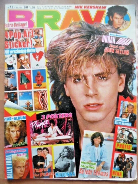 BRAVO 11-1985 B John Taylor Depeche Mode Nena Nik Kershaw ÄRZTE Profis T. Anders