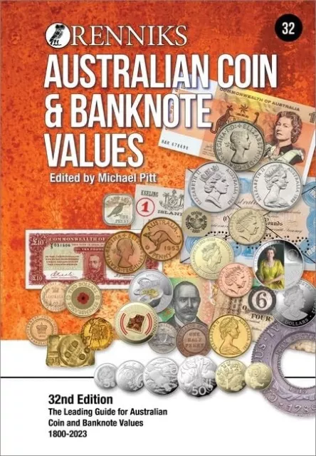 Renniks Australian Coin & Banknote Values 32nd Edition (PB): FREE SHIPPING