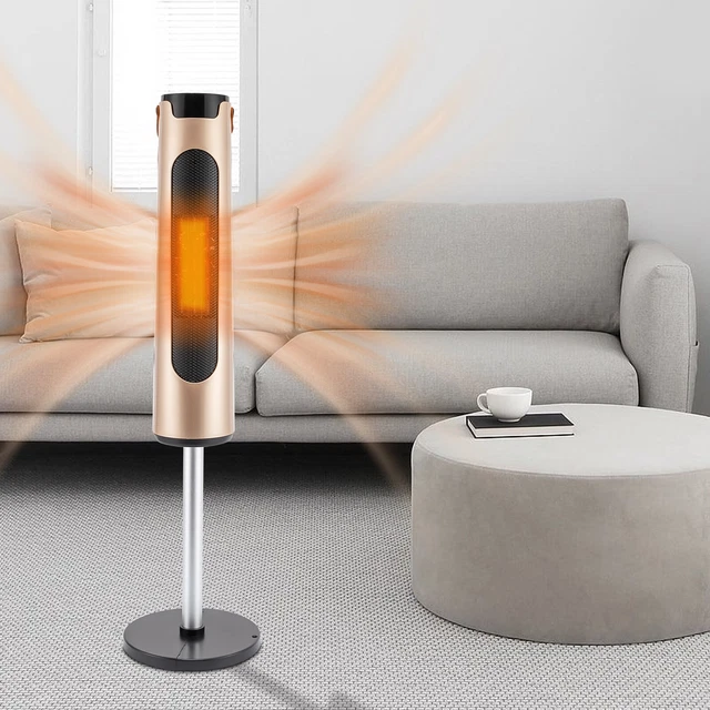 Standventilator Turm Wärmestrahler Elektro Heizung Säulen Heizlüfter 2000 Watt